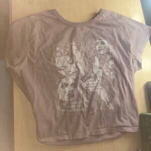 Hollister Mauve Graphic Short Sleeve Tee